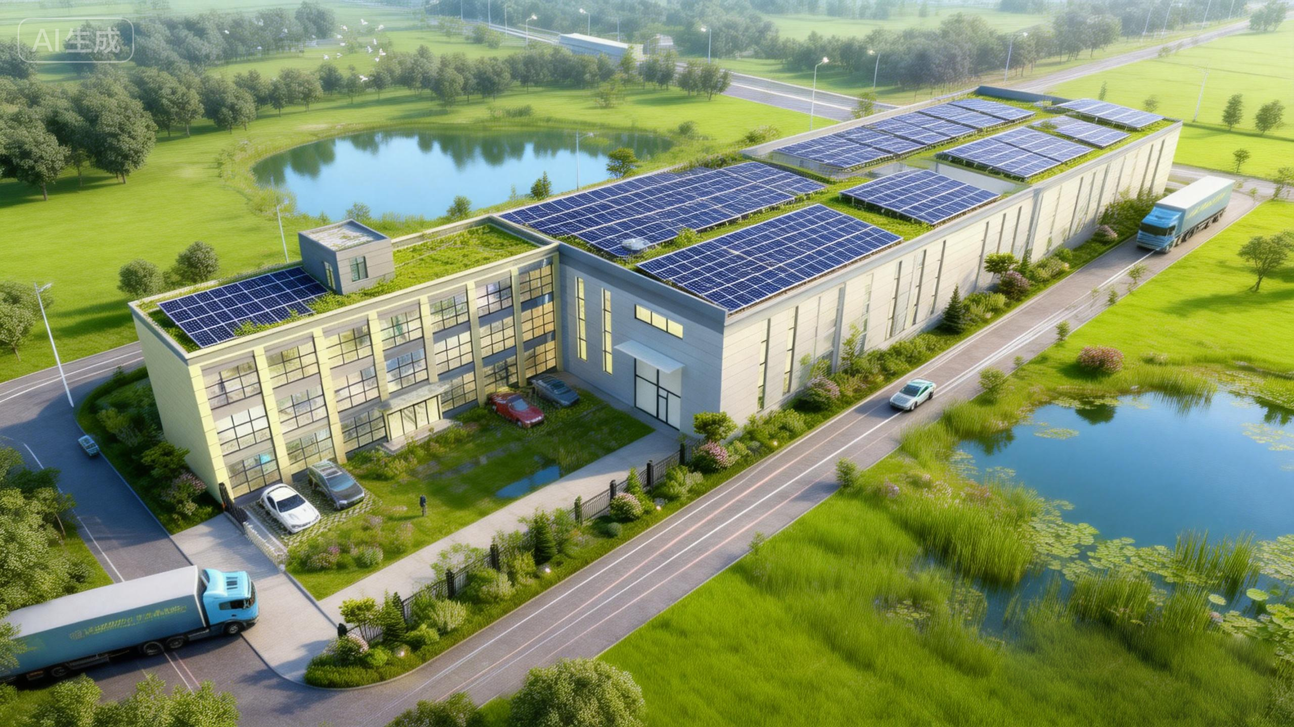 园区厂房效果图1